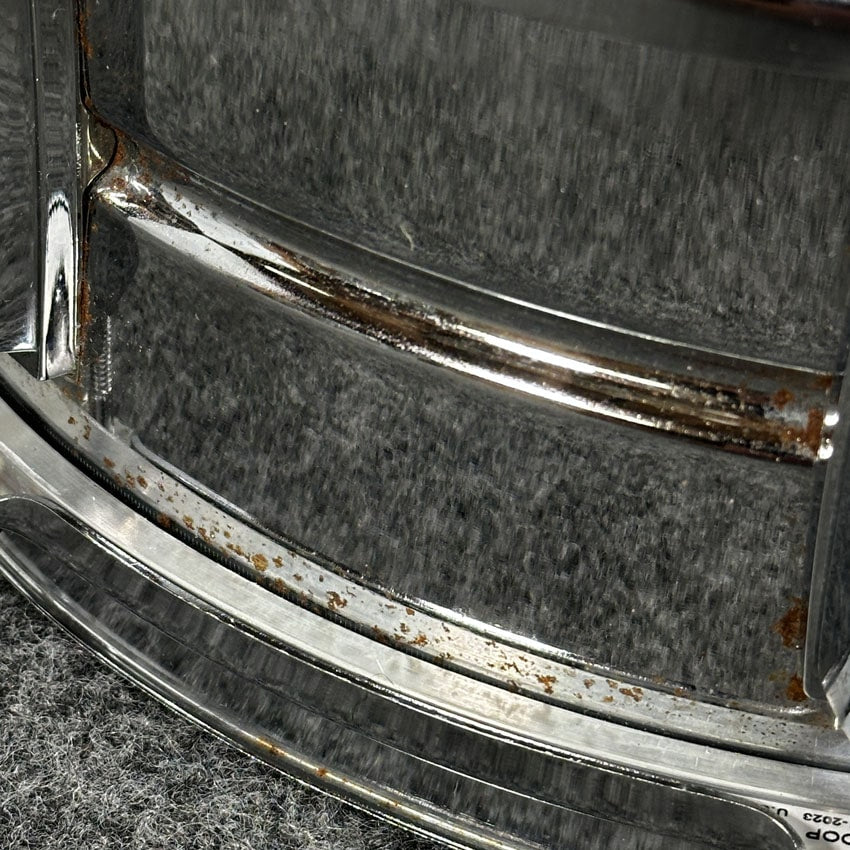 Used Yamaha SD255 Chrome Over Steel Snare Drum 14x5 - Fair - Drum Center Of Portsmouth