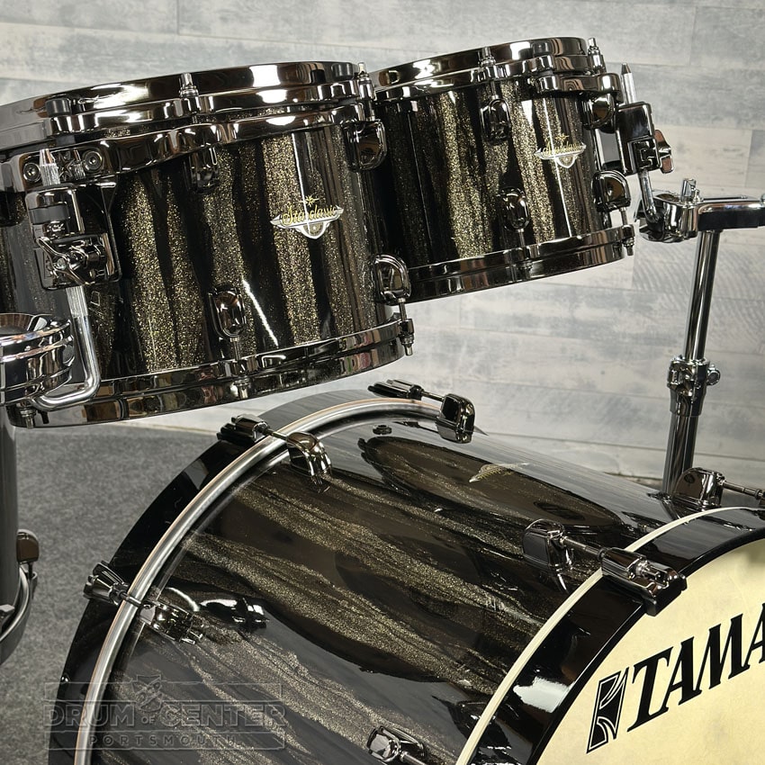 Tama Starclassic Maple 4pc Drum Set Black Clouds & Silver Linings w/Black Hw - Drum Center Of Portsmouth