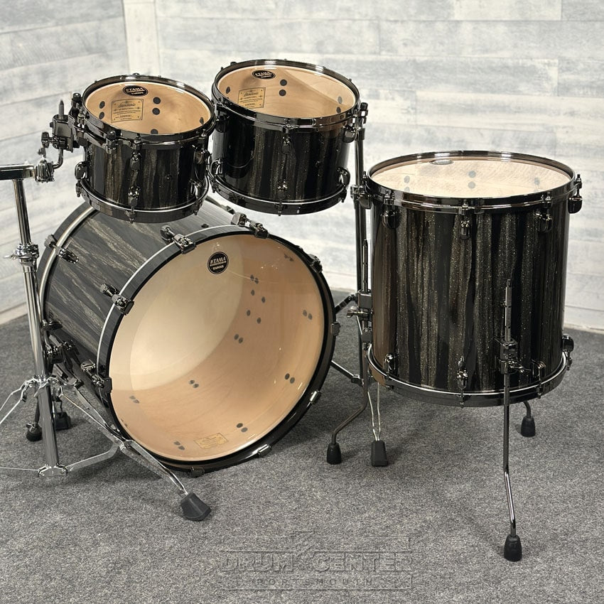 Tama Starclassic Maple 4pc Drum Set Black Clouds & Silver Linings w/Black Hw - Drum Center Of Portsmouth