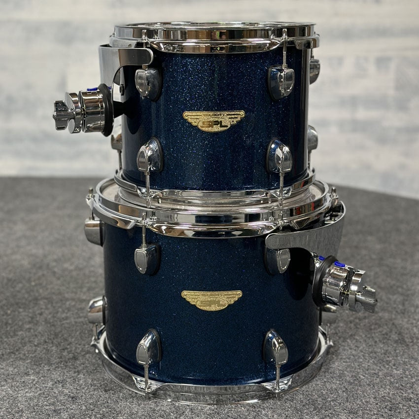 Used SPL 4pc Drum Set Blue Sparkle - Very Good - Drum Center Of Portsmouth