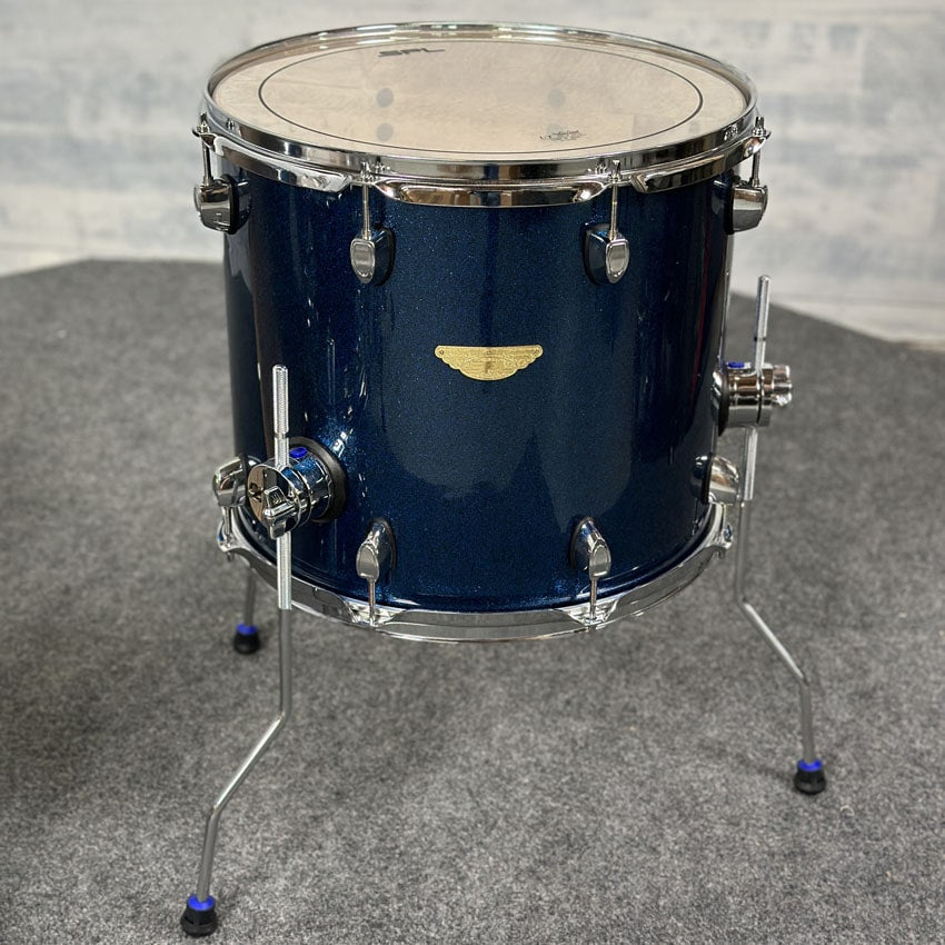 Used SPL 4pc Drum Set Blue Sparkle - Very Good - Drum Center Of Portsmouth