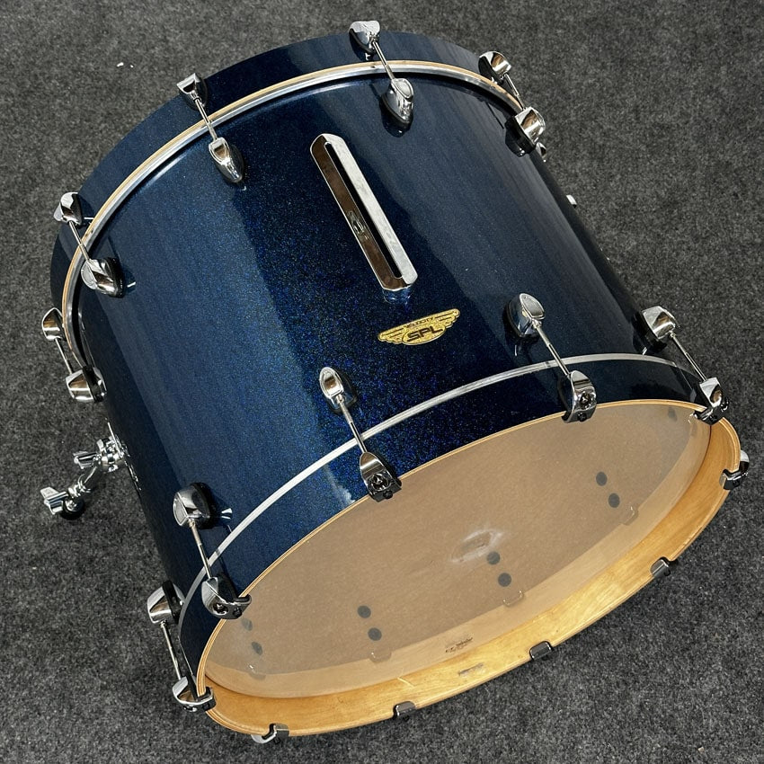 Used SPL 4pc Drum Set Blue Sparkle - Very Good - Drum Center Of Portsmouth