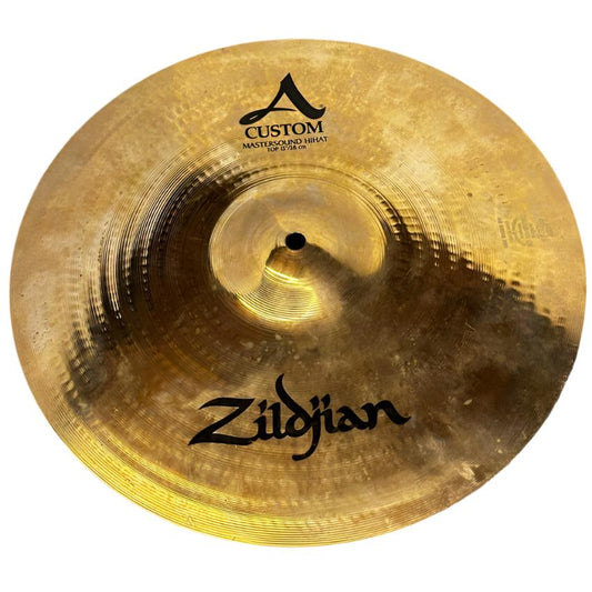 Used Zildjian A Custom Mastersound Hi Hat Cymbals 15" - Good - Drum Center Of Portsmouth
