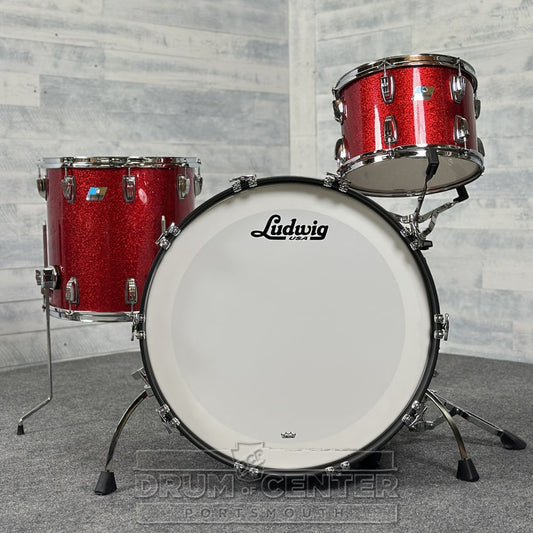 Ludwig Classic Maple Super 70s 3pc Drum Set "Big Red Machine" - Drum Center Of Portsmouth