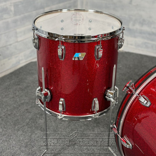 Ludwig Classic Maple Super 70s 3pc Drum Set "Big Red Machine" - Drum Center Of Portsmouth