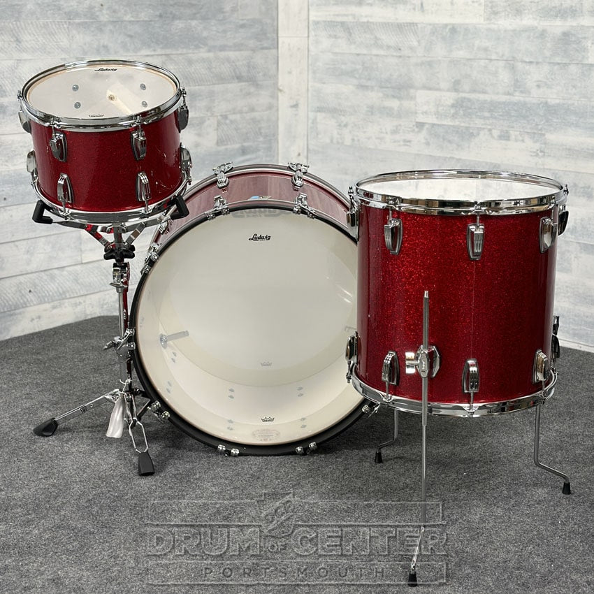 Ludwig Classic Maple Super 70s 3pc Drum Set "Big Red Machine" - Drum Center Of Portsmouth