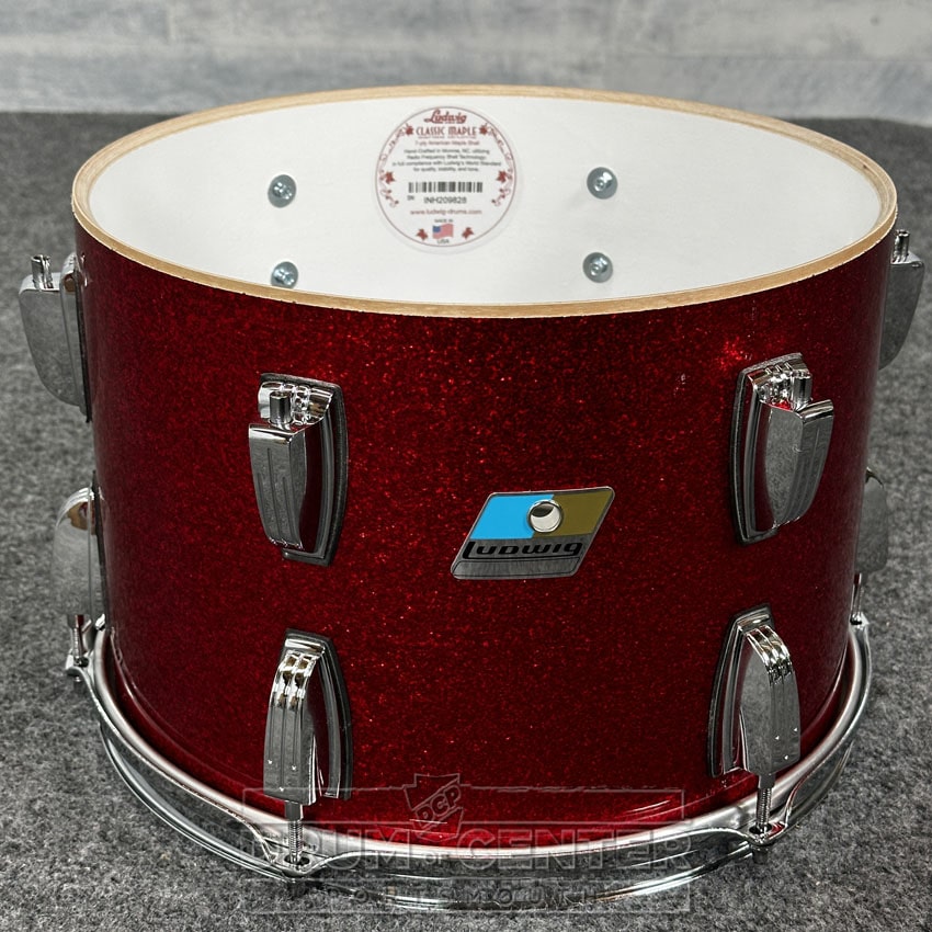 Ludwig Classic Maple Super 70s 3pc Drum Set "Big Red Machine" - Drum Center Of Portsmouth