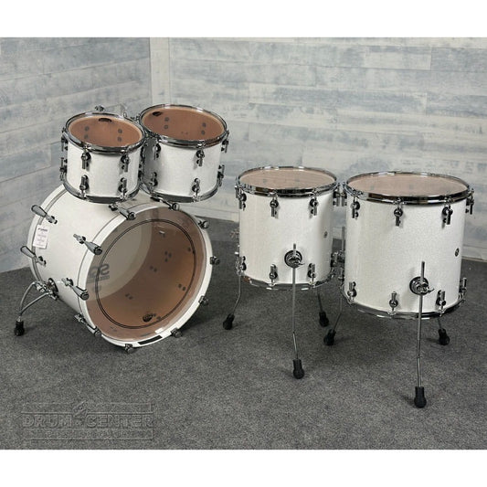 Sonor SQ2 Beech 5pc Drum Set White Sparkle Gloss - Drum Center Of Portsmouth