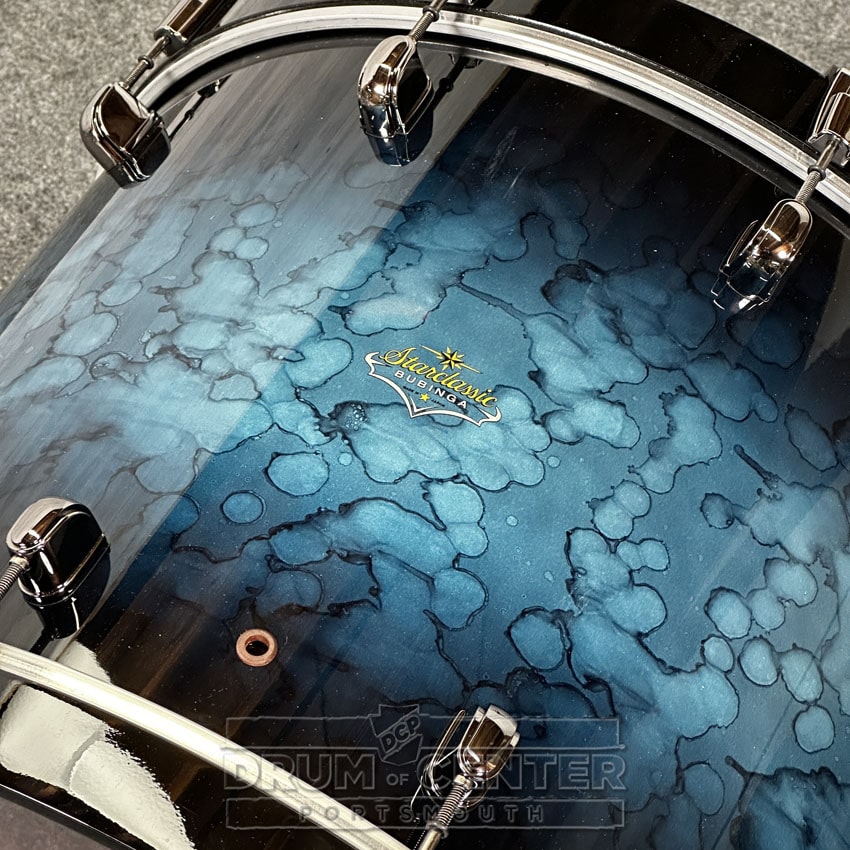 Tama Starclassic Bubinga 4pc Drum Set Blue Swell Burst - Made in Japan! - Drum Center Of Portsmouth