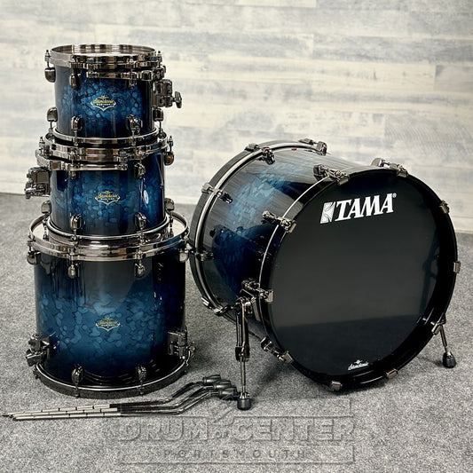 Tama Starclassic Bubinga 4pc Drum Set Blue Swell Burst - Made in Japan! - Drum Center Of Portsmouth