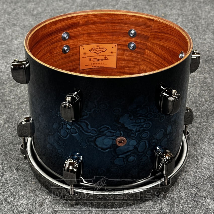 Tama Starclassic Bubinga 4pc Drum Set Blue Swell Burst - Made in Japan! - Drum Center Of Portsmouth
