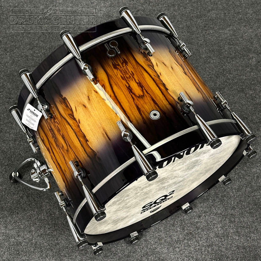 Sonor SQ2 Beech 5pc Drum Set Violet Burst over African Marble DEMO MODEL - Drum Center Of Portsmouth