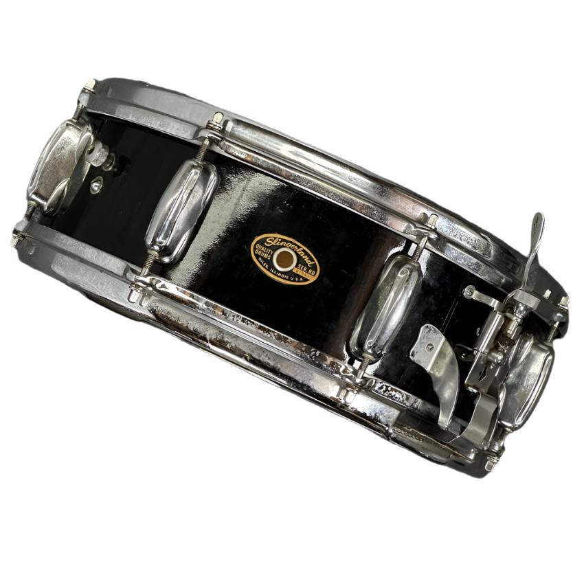 Used Vintage Slingerland Radio King Snare Drum Black 14x5 - Fair - Drum Center Of Portsmouth