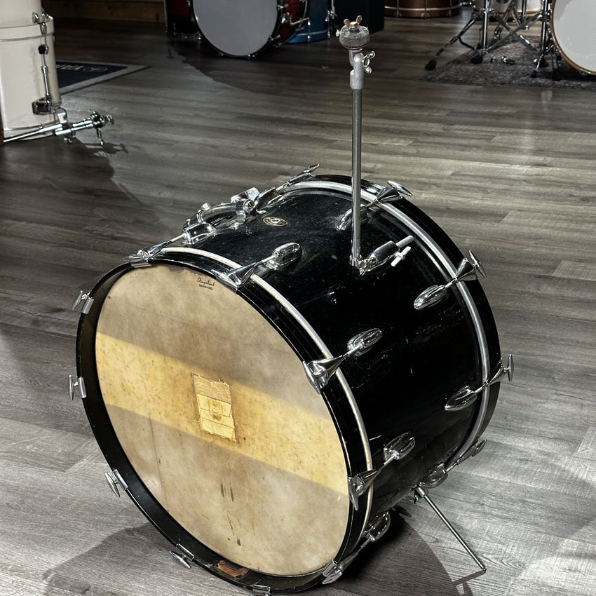 Used Vintage Slingerland 3pc Drum Set Black - Fair - Drum Center Of Portsmouth