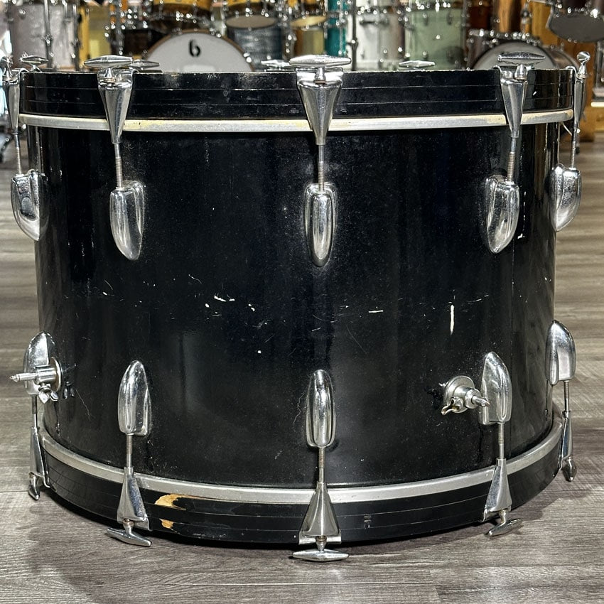 Used Vintage Slingerland 3pc Drum Set Black - Fair - Drum Center Of Portsmouth