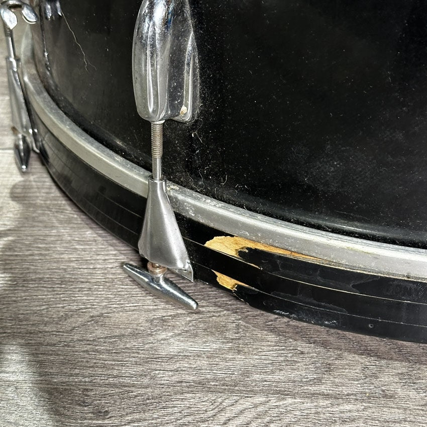 Used Vintage Slingerland 3pc Drum Set Black - Fair - Drum Center Of Portsmouth