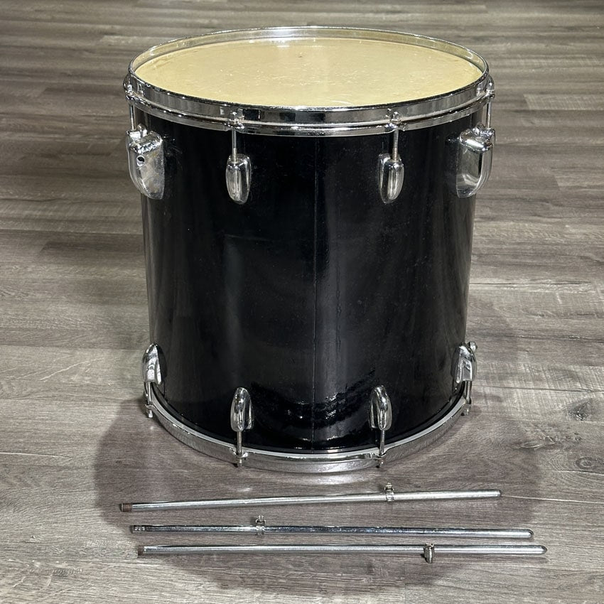 Used Vintage Slingerland 3pc Drum Set Black - Fair - Drum Center Of Portsmouth