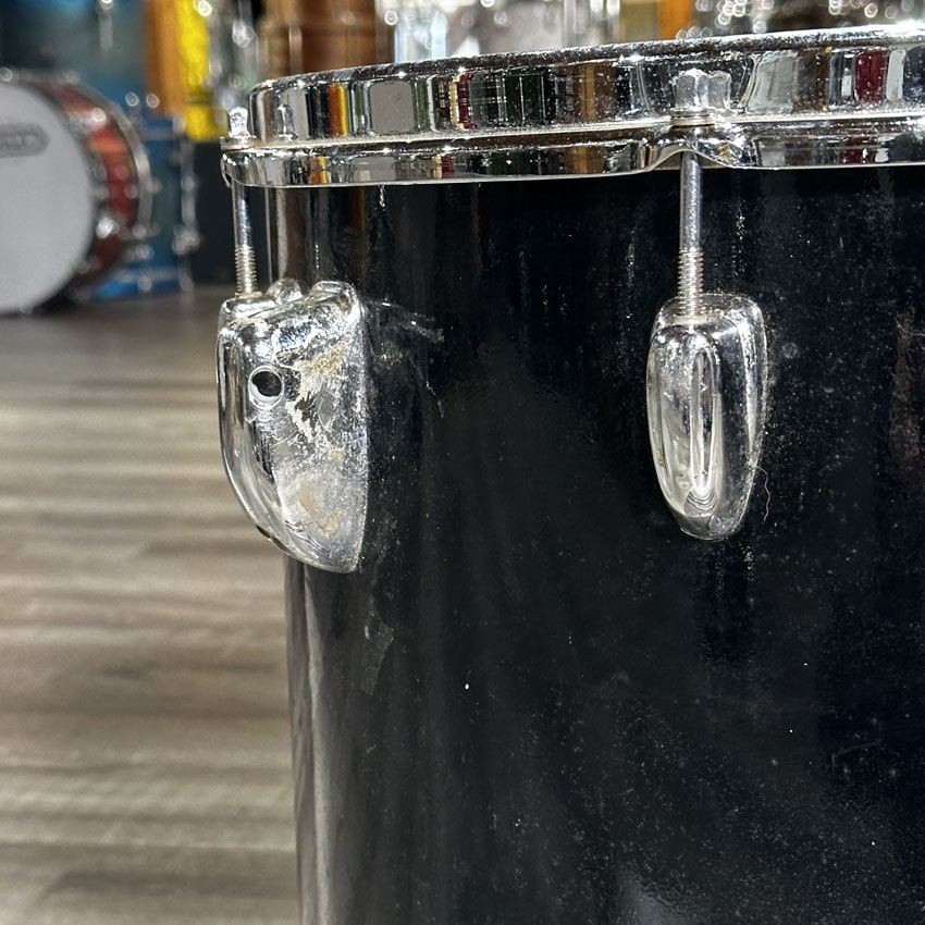 Used Vintage Slingerland 3pc Drum Set Black - Fair - Drum Center Of Portsmouth