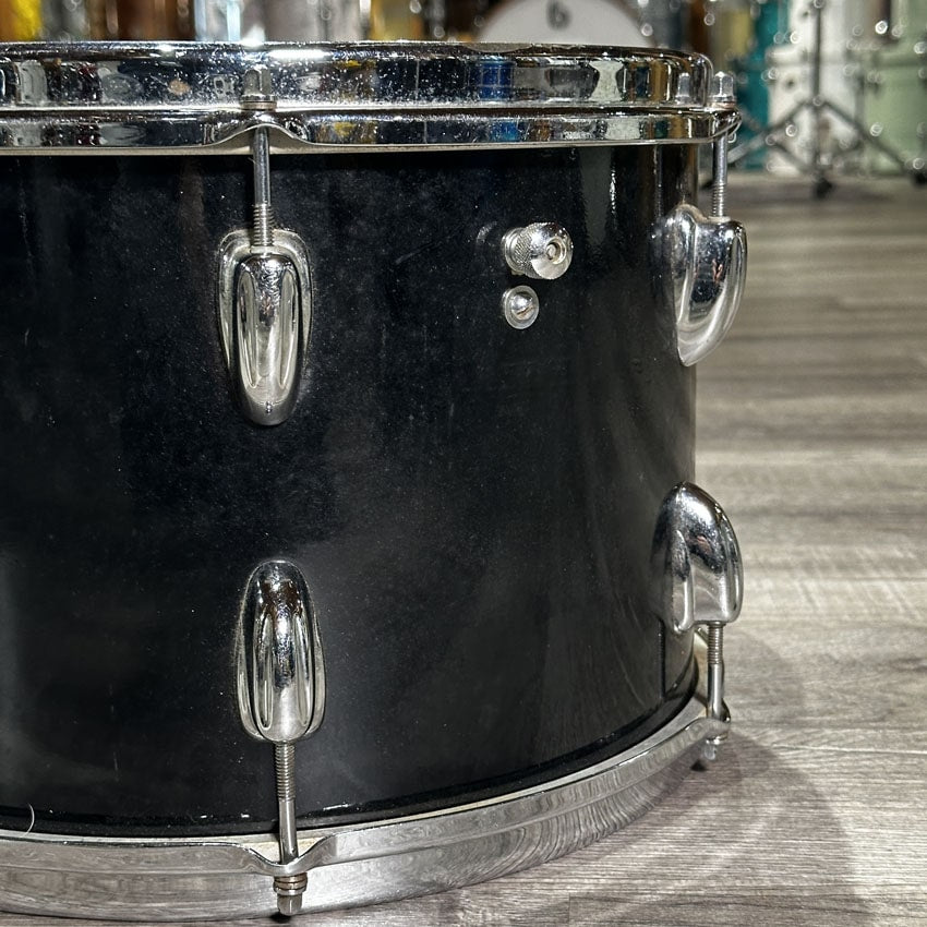 Used Vintage Slingerland 3pc Drum Set Black - Fair - Drum Center Of Portsmouth