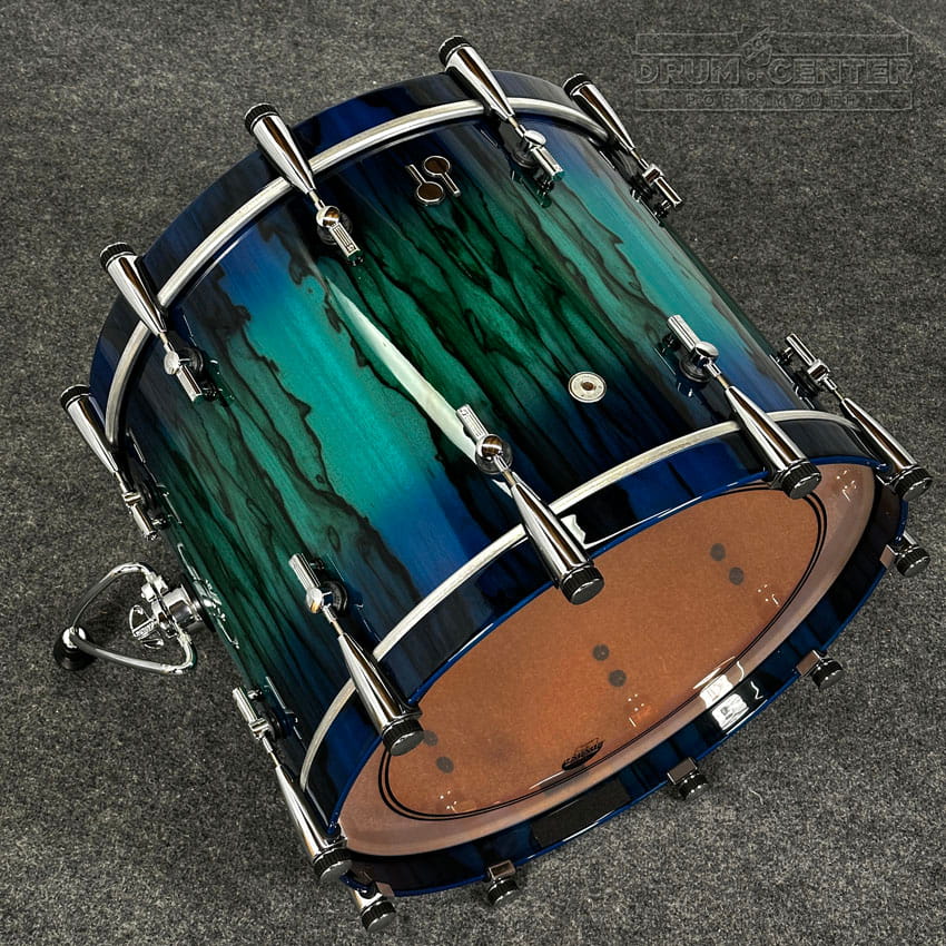 Sonor SQ2 Beech 4pc Drum Set Blue/Green Burst over African Marble Gloss - Drum Center Of Portsmouth