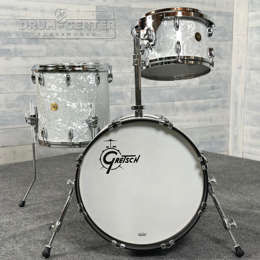 Gretsch USA Custom 3pc Drum Set 18/12/14 '60s Marine Pearl - Drum Center Of Portsmouth
