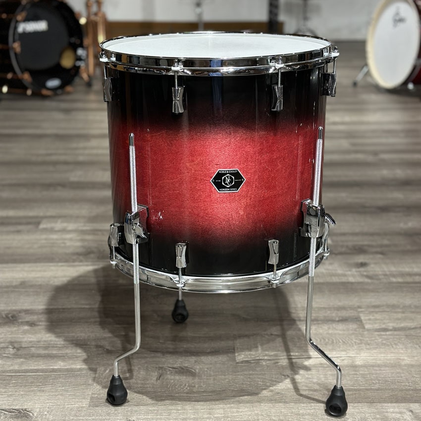 Used Noble & Cooley Horizon 4pc Drum Set Black Cherry Burst Gloss - Very Good - Drum Center Of Portsmouth