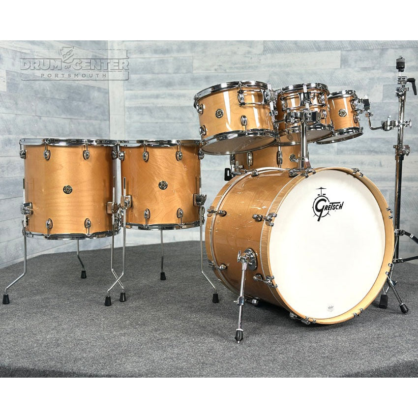 Gretsch Catalina Maple CM2 7pc Drum Set Gloss Natural - DCP Exclusive! - Drum Center Of Portsmouth