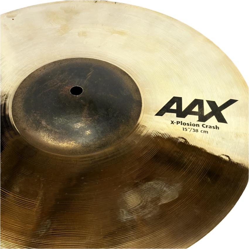 Used Sabian AAX X-Plosion Crash Cymbal 15" Brilliant - Very Good - Drum Center Of Portsmouth