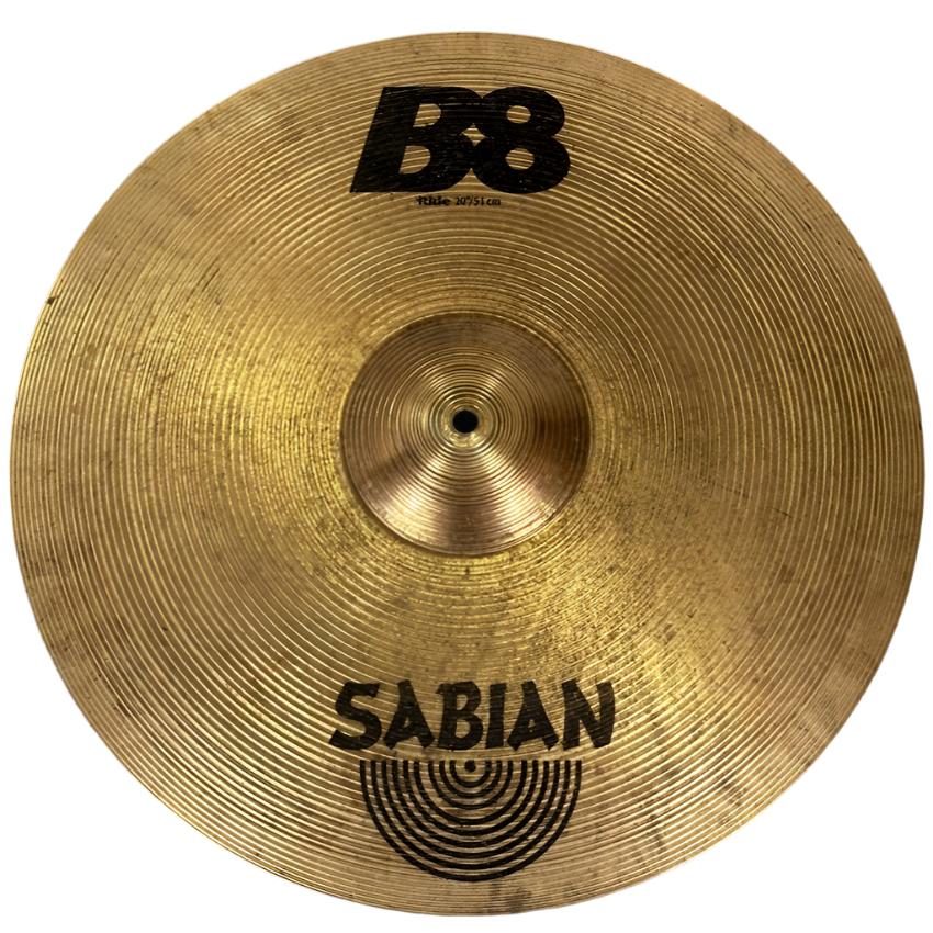 Used Sabian B8 Ride Cymbal 20" - Very Good - Drum Center Of Portsmouth