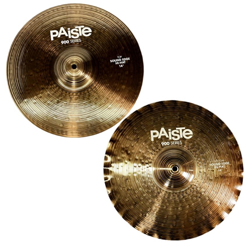 Used Paiste 900 Series Sound Edge Hi Hat Cymbals 14" - Very Good - Drum Center Of Portsmouth