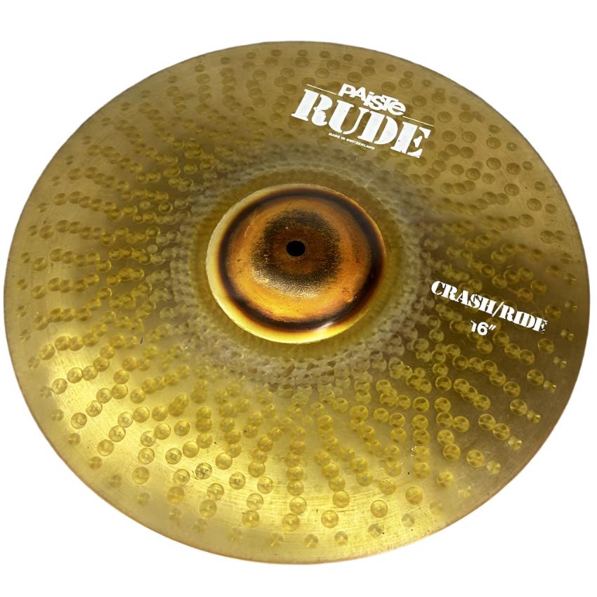 Used Paiste Rude Crash/Ride Cymbal 16" - Very Good - Drum Center Of Portsmouth