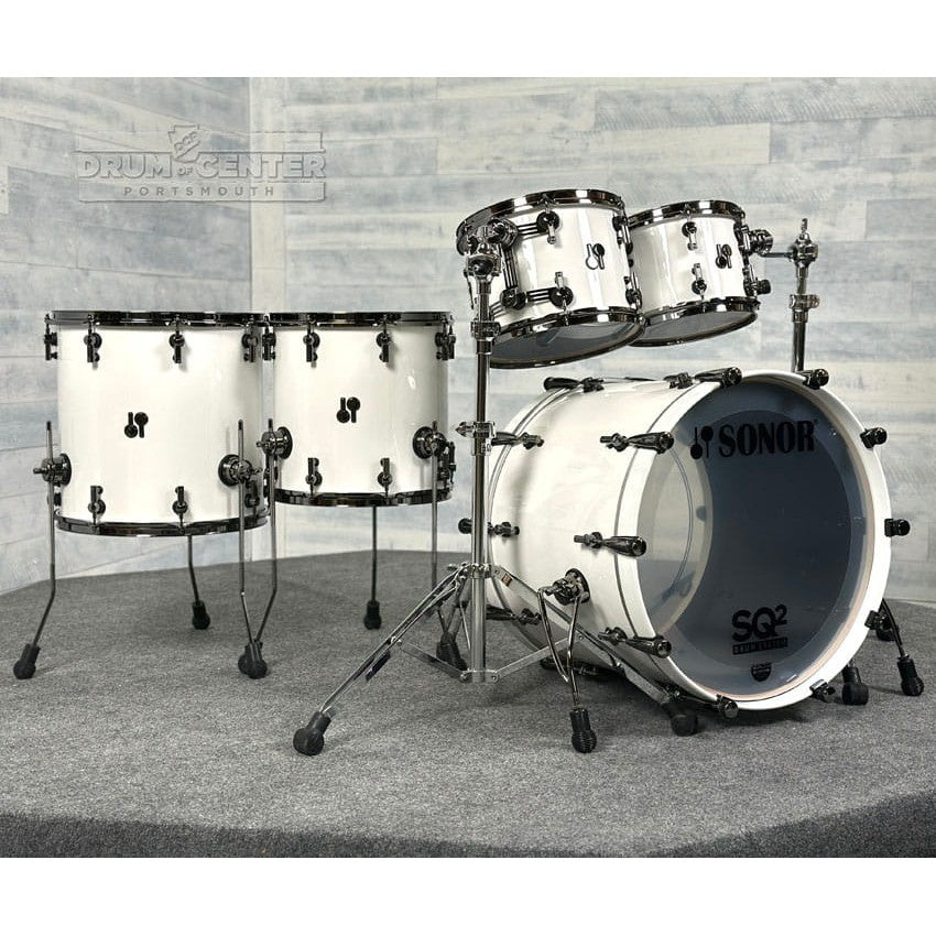 Sonor SQ2 Beech 5pc Drum Set Solid White Gloss - Drum Center Of Portsmouth