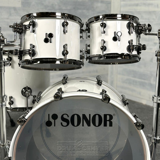 Sonor SQ2 Beech 5pc Drum Set Solid White Gloss - Drum Center Of Portsmouth