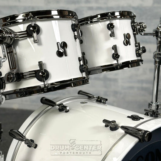 Sonor SQ2 Beech 5pc Drum Set Solid White Gloss - Drum Center Of Portsmouth