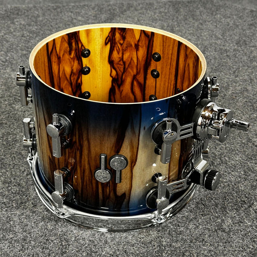 Sonor SQ2 Beech 5pc Drum Set Candy Blue Burst Over African Marble 1058327-2 - Drum Center Of Portsmouth