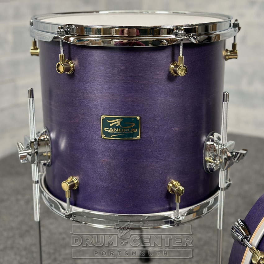 Canopus RFM 3pc Club Drum Set Purple Oil w/Brass Lugs - Drum Center Of Portsmouth