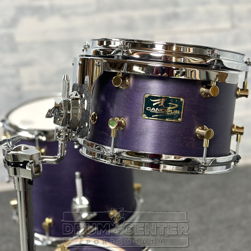 Canopus RFM 3pc Club Drum Set Purple Oil w/Brass Lugs - Drum Center Of Portsmouth