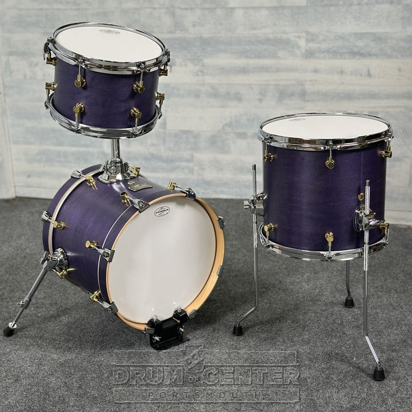 Canopus RFM 3pc Club Drum Set Purple Oil w/Brass Lugs - Drum Center Of Portsmouth