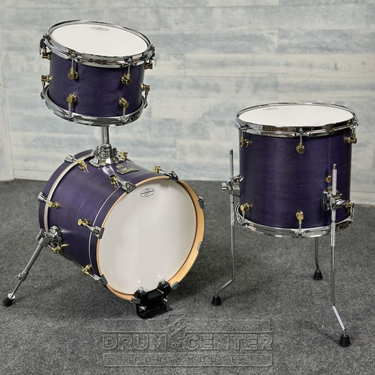 Canopus RFM 3pc Club Drum Set Purple Oil w/Brass Lugs - Drum Center Of Portsmouth