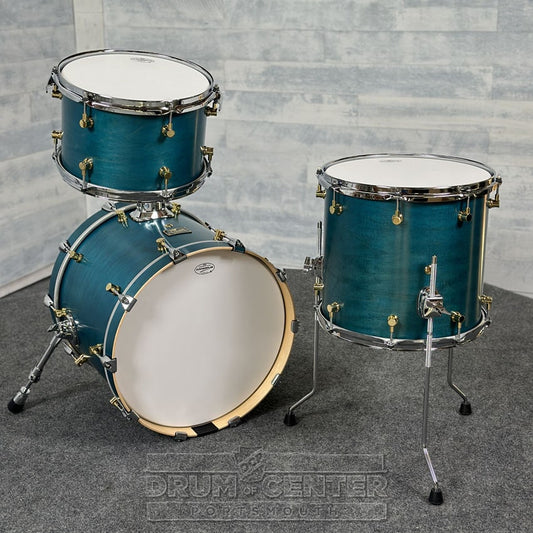 Canopus RFM 3pc Jazz Drum Set Teal Oil - Drum Center Of Portsmouth