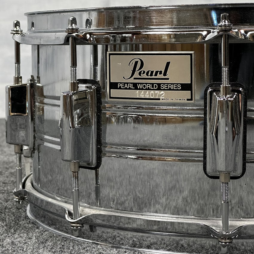 Used Pearl World Series Snare Drum 14x6.5 - Very Good - Drum Center Of Portsmouth
