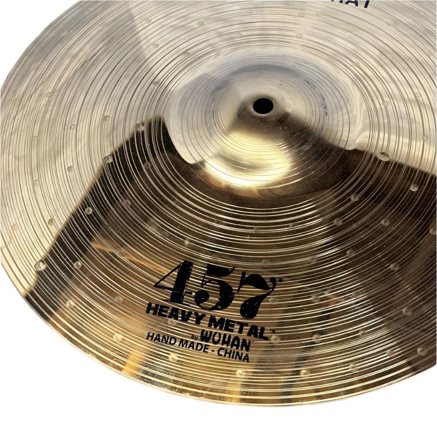Used Wuhan 457 Heavy Metal Hi Hat Cymbals 14" - Very Good - Drum Center Of Portsmouth