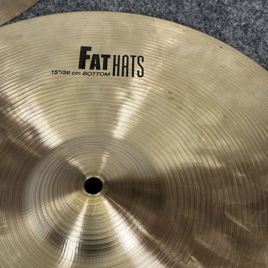 Used Zildjian K Fat Hat Cymbals 15" 1166/1494 grams - Drum Center Of Portsmouth