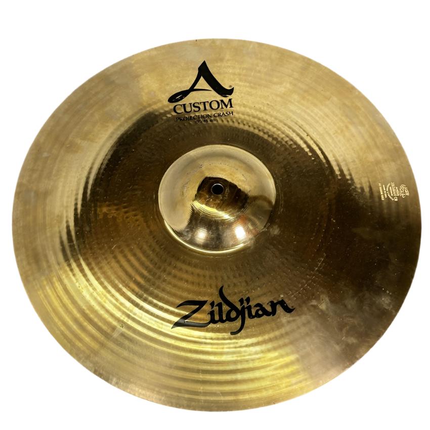 Used Zildjian A Custom Projection Crash Cymbal 19" - Good - Drum Center Of Portsmouth