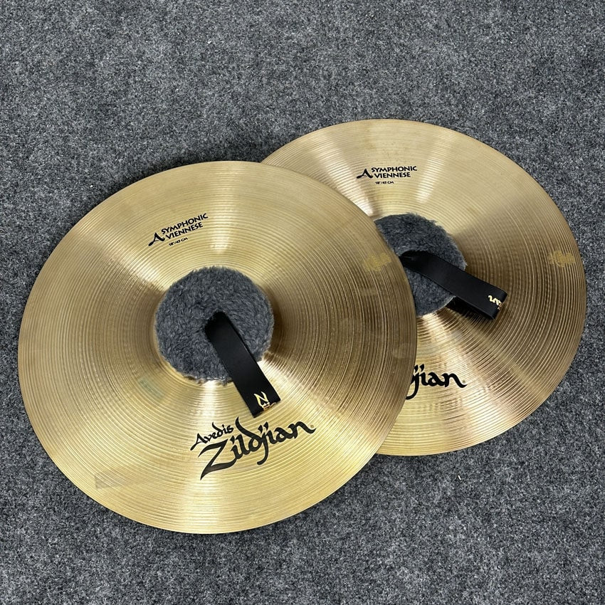 Used Zildjian Symphonic Viennese Cymbals 18" Pair - Excellent - Drum Center Of Portsmouth
