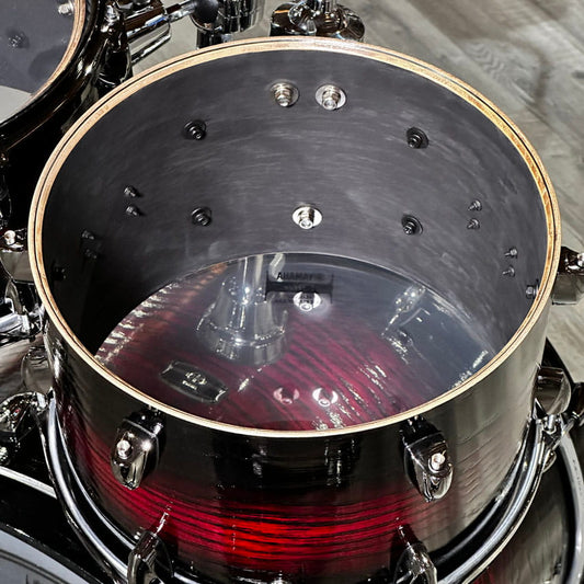 Yamaha Live Custom Hybrid Oak 4pc Drum Set Uzu Magma Sunburst - Drum Center Of Portsmouth