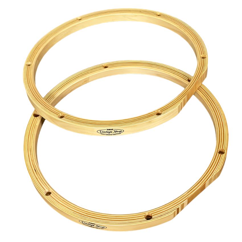 Used Vintage Yamaha Wood Hoops 12" 6-Lug Pair - Mint - Drum Center Of Portsmouth