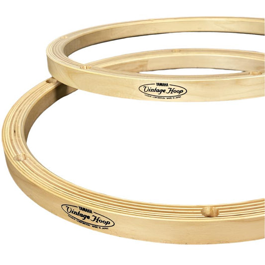 Used Vintage Yamaha Wood Hoops 12" 6-Lug Pair - Mint - Drum Center Of Portsmouth