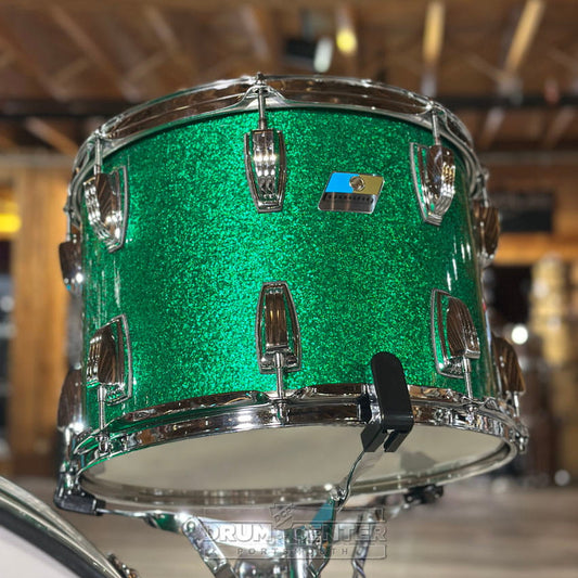 Ludwig Classic Maple 4pc Bonham Drum Set Green Sparkle - Drum Center Of Portsmouth