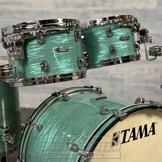 Tama Starclassic Maple 4pc Drum Set Surf Green Silk - Drum Center Of Portsmouth